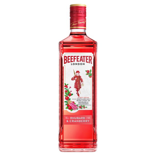 Beefeater Rhubarb & Cranberry Flavoured Pink Gin 70cl - British product