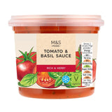 M&S tomato and basil sauce 350g, imported from the UK