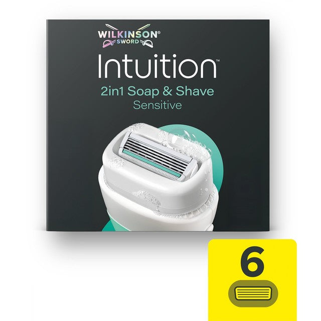 Wilkinson Sword Intuition Sensitive women's razor blade refills 6-pack (British brand)