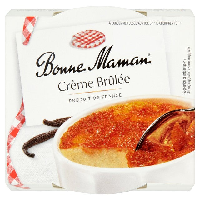 Bonne Maman Crème Brûlée dessert 2 x 100g pots - British product