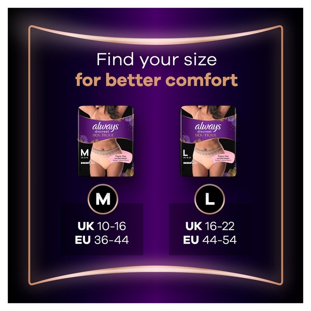 Always Incontinence Pants Boutique L - British product