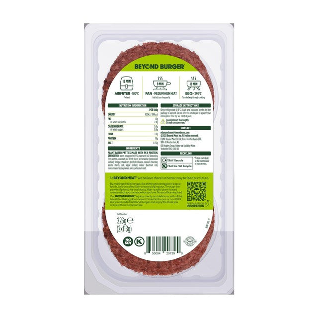 Beyond Meat plant-based patties 226g - British product