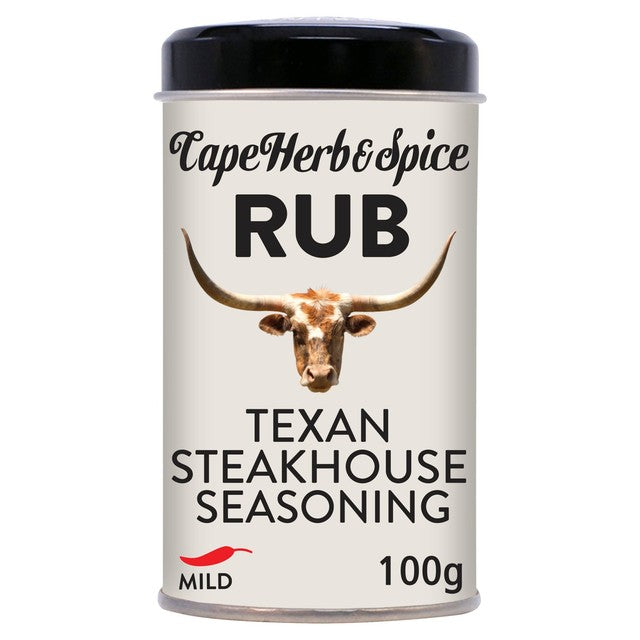 Cape Herb & Spice Texan Steakhouse seasoning rub 100g - British product