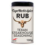 Cape Herb & Spice Texan Steakhouse seasoning rub 100g - British product
