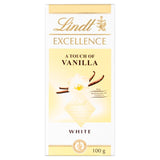 Lindt natural vanilla white chocolate bar 100g, UK version