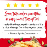 Ryvita Crispbread Pumpkin Seed & Oat 200g, imported from the UK