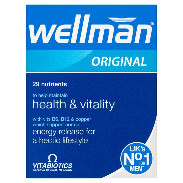 Vitabiotics Wellman Original men's multivitamin tablets 30 tablets (British brand)