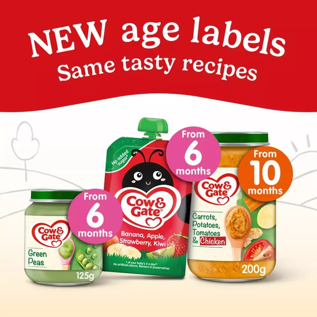 Cow & Gate carrot baby food jar 125g - British product