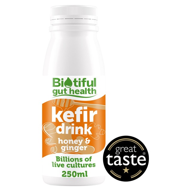 Biotiful kefir drink honey and ginger 250ml - British product
