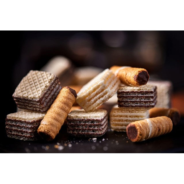 M&S hazelnut mini rolls 125g, imported from the UK