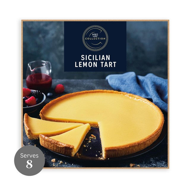 M&S Sicilian lemon tart 790g, imported from the UK