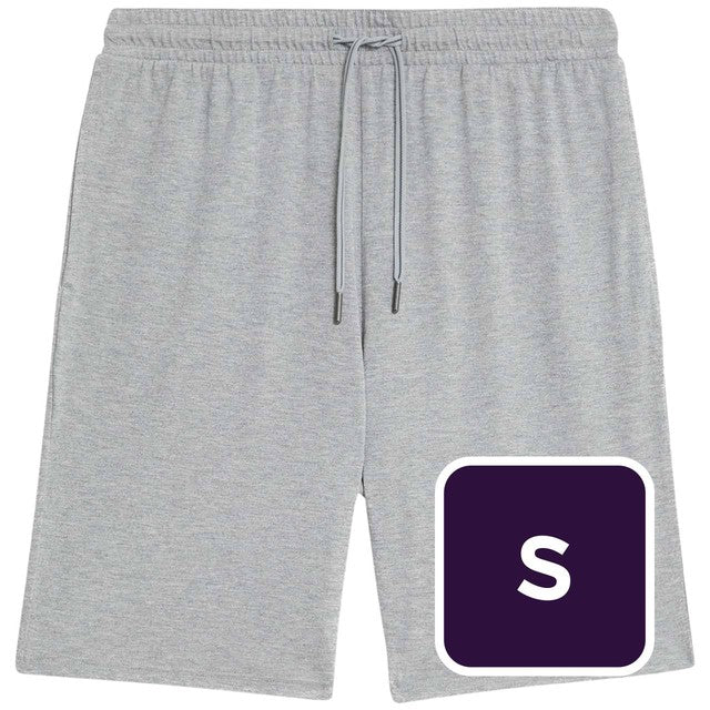 M&S men's pyjama shorts in grey marl, size S, imported from the UK