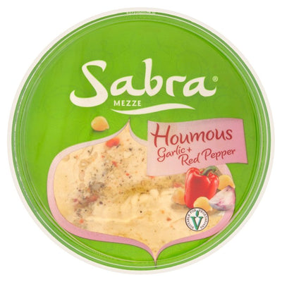 Sabra Garlic & Red Pepper Houmous Dip 200g