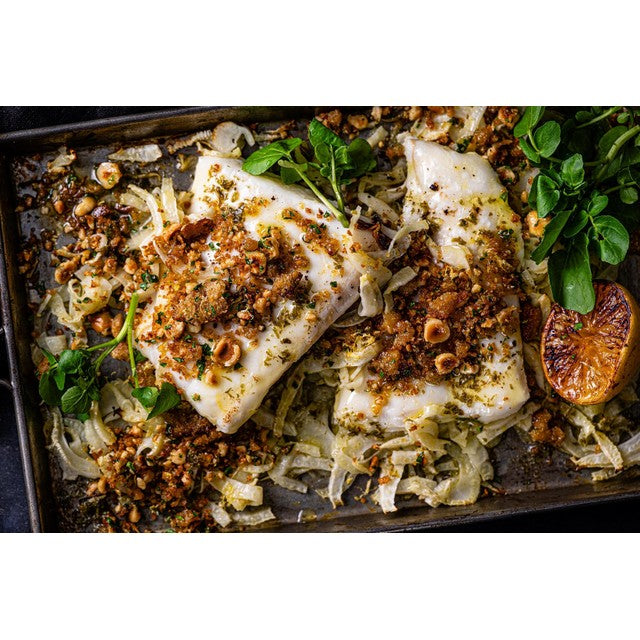 M&S frozen halibut fillets 280g, imported from the UK