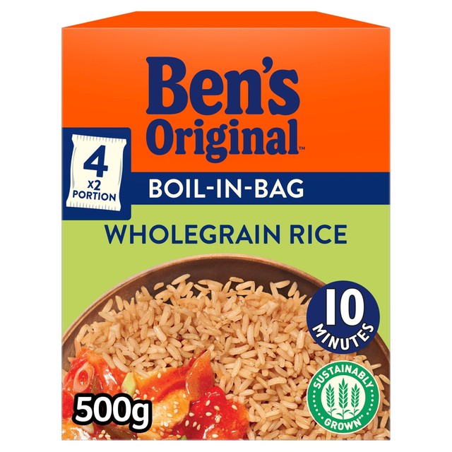 Ben's Original boil-in-bag wholegrain rice 4 x 125g - British product