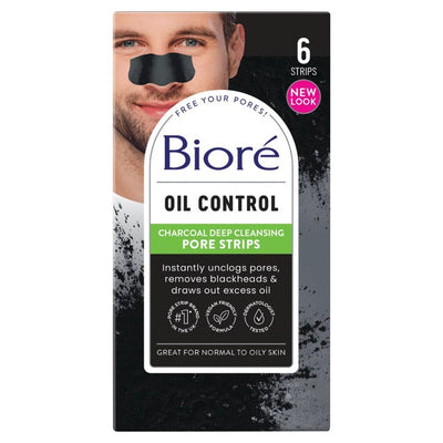 Biore Deep Cleansing Charcoal Pore Strips 6 Pack