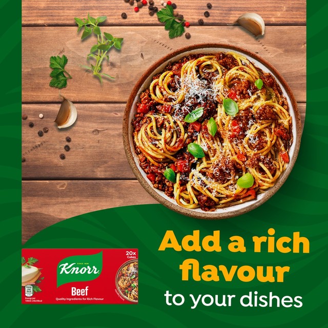Knorr beef stock cubes 200g, UK version