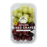 M&S seedless mixed grapes 500g, imported from the UK
