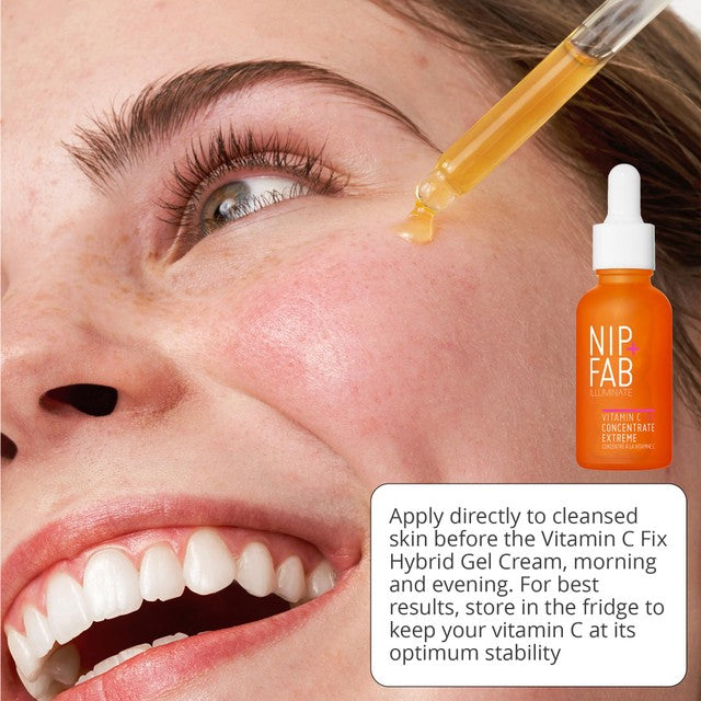 Nip+Fab Vitamin C Fix Concentrate Extreme 15% serum 30ml, imported from the UK