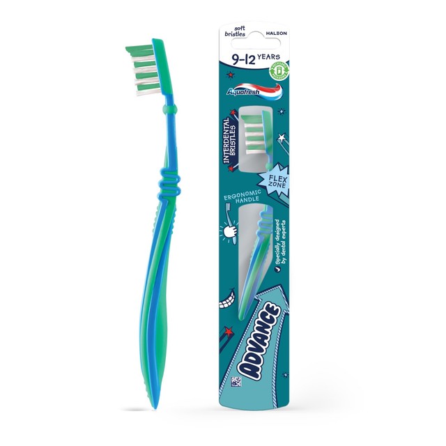Aquafresh Kids Toothbrush for ages 9-12 soft bristles - British product