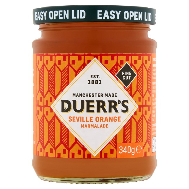 Duerr's Fine Cut Orange Marmalade 340g - British product