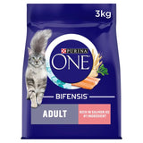 Purina One salmon dry cat food 3kg, imported from the UK