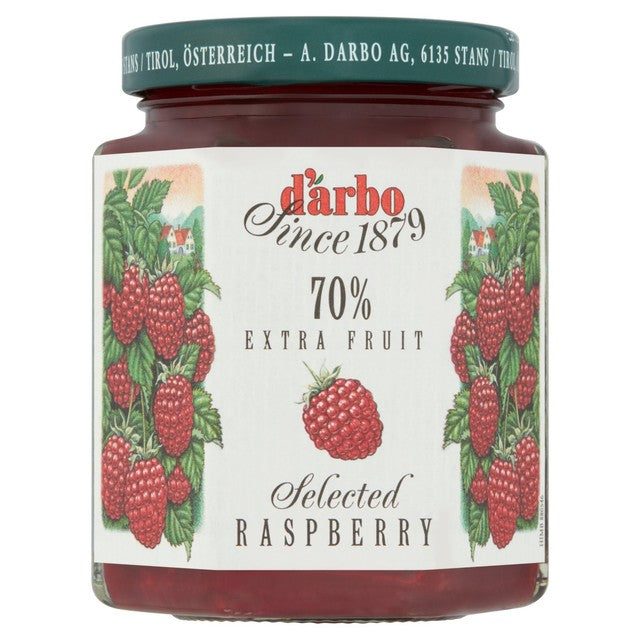 Darbo Raspberry Jam 70% Fruit 200g - British product