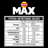 Walkers Max Strong Jalapeno & Cheese crisps 140g (British brand)