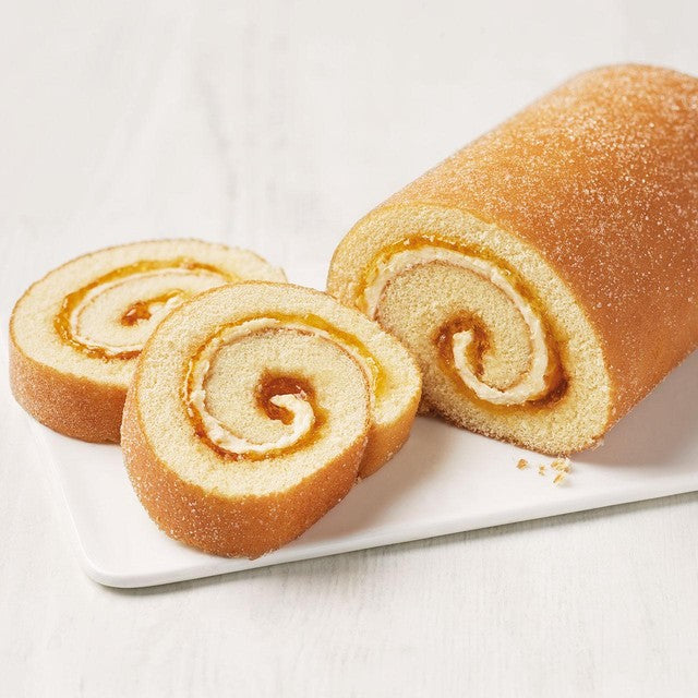 M&S apricot sponge roll 245g, imported from the UK
