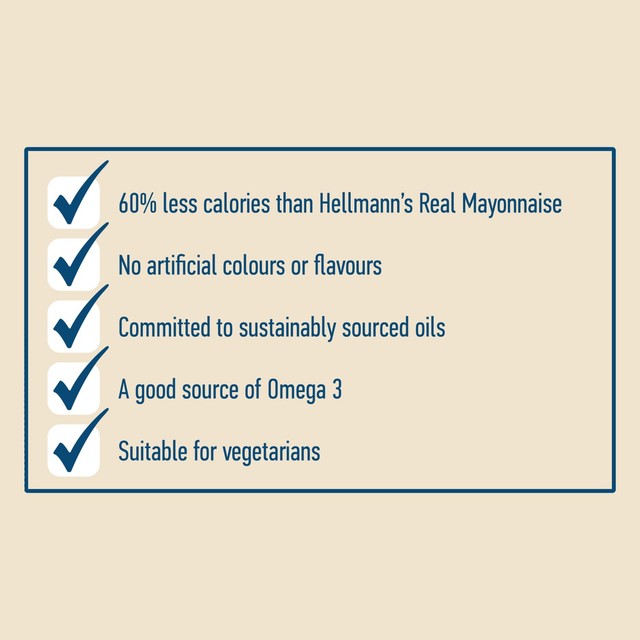 Hellmann's light mayonnaise 600g jar, UK version