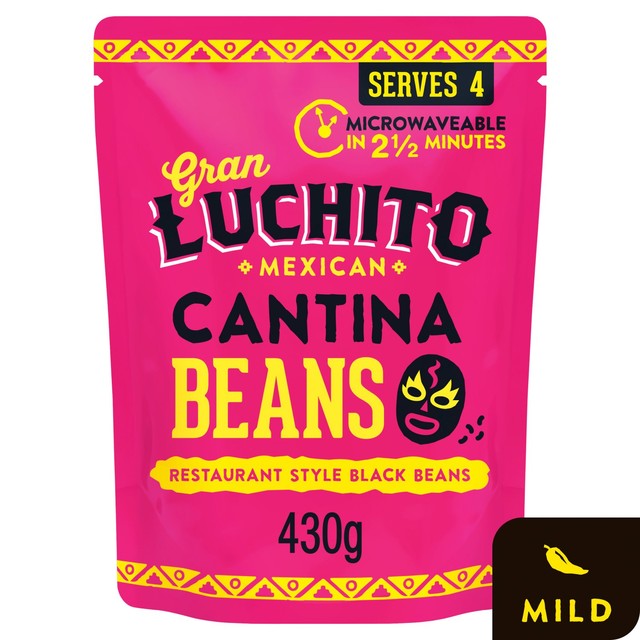 Gran Luchito Cantina black beans 430g, UK version
