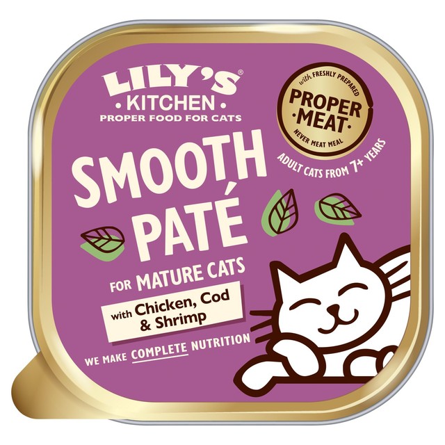 Lily's Kitchen mature cat food pate 85g, UK version
