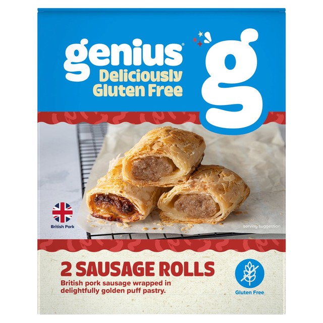 Genius Gluten Free Sausage Rolls, UK version