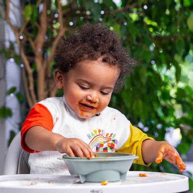 Vital Baby Nourish Power Suction Bowl - natural moss