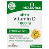 Vitabiotics Ultra Vitamin D 1000 IU tablets 96 pack (British brand)