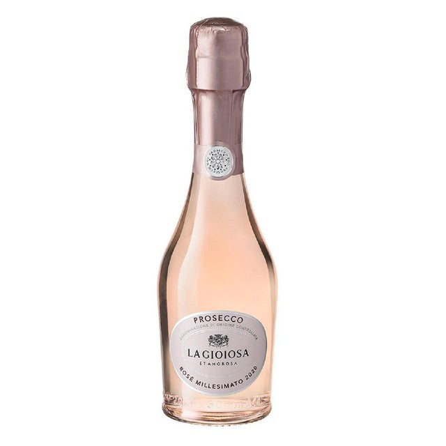 La Gioiosa Rosé Prosecco 20cl Small Bottle, UK version