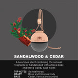 Cristalinas car air freshener Sandalwood & Cedar 6ml - British product