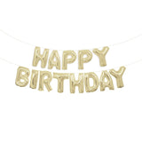 Unique Party gold happy birthday balloon banner kit, UK version