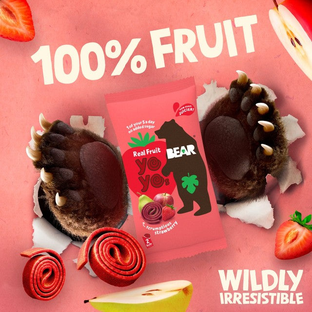 Bear Fruit Yoyos Strawberry 120g - British product