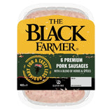The Black Farmer premium pork sausages 400g (British brand)