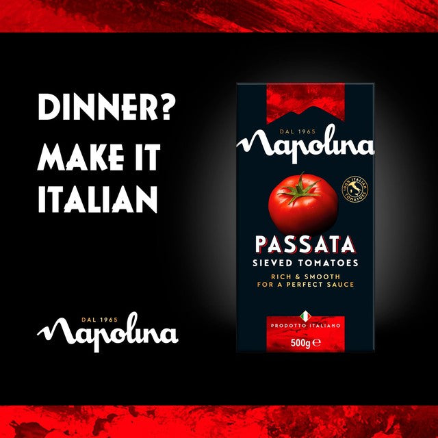 Napolina sieved tomato passata 500g, imported from the UK