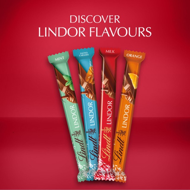 Lindt Lindor Milk Chocolate Bars 100g, UK version
