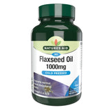 Natures Aid Vegetarian Flaxseed Oil 1000mg capsules, imported from the UK