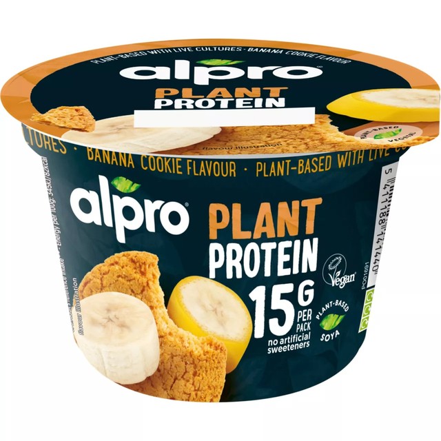 Alpro plant-based protein yoghurt banana biscuit 200g - British product