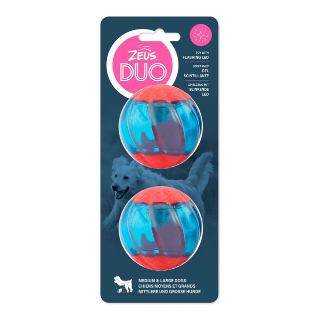Zeus Duo Ball with LED 6.3cm (British brand)
