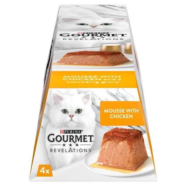 Gourmet Chicken Mousse wet cat food 4 x 57g, UK version