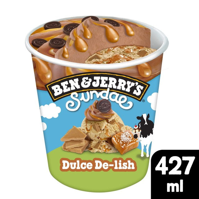 Ben & Jerry's Dulce De-Lish ice cream tub 427ml - British product