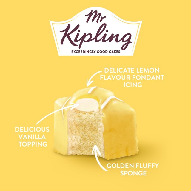 Mr Kipling lemon sponge cakes 8 pack, UK version