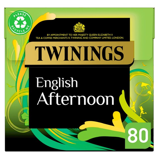 Twinings English Afternoon Tea Black Tea Bags 80 (British brand)