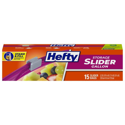 Hefty Slider Food Storage Bags 15 Pack